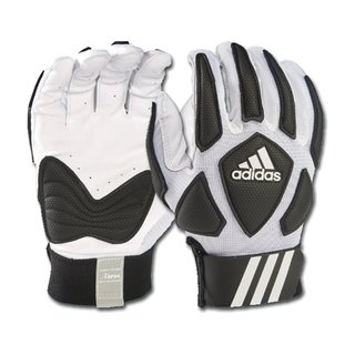 adidas Scorch Destroy 2 American Football Lineman Gloves - white/black size M