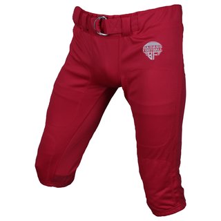 BADASS Football Gamepants No Fly (Wide Belt) - red size M