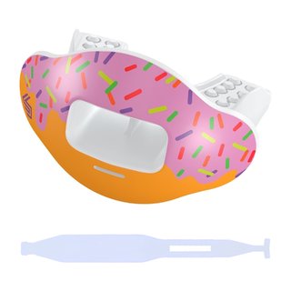 Shock Doctor Kickasso Max AirFlow 2.0 Mouthguard with Detachable Strap - donut