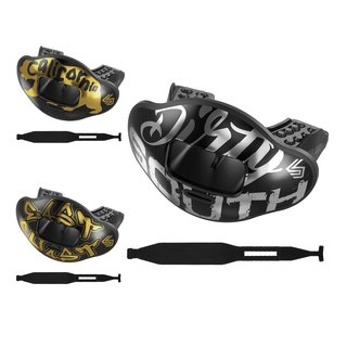 Shock Doctor Chrome Max AirFlow 2.0 Mouthguard with Detachable Strap