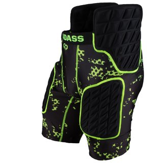 BADASS Digi Protection American Football 5 Pad Girdle - black/neon green size S