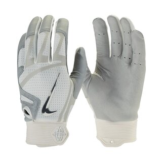 Nike Huarache Elite Echtleder Batting Gloves, Baseball Handschuhe - wei Gr. 2XL