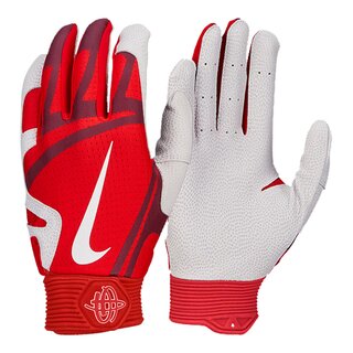 Nike Huarache Pro Echtleder Batting Gloves, Baseball Handschuhe - rot Gr. 2XL