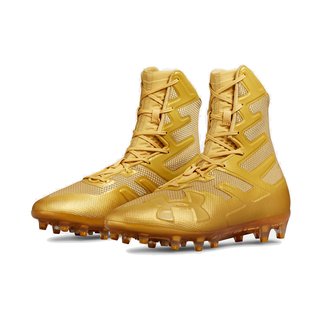 Under Armor Highlight MC American Football Turf Shoes - gold size 11.5 US