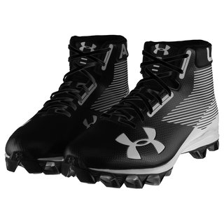 Under Armor Hammer RM Wide American Football Boots, Cleats - black/white size 8 US