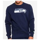 New Era NFL Team Logo Crew Sweatshirt Seattle Seahawks navy