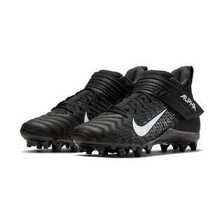 Nike Alpha Menace Varsity 2 Mid American Football Rasen Schuhe - schwarz Gr. 10.5 US