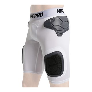 Nike Pro Hyperstrong Short American Football 5 Pad Girdle - white size S