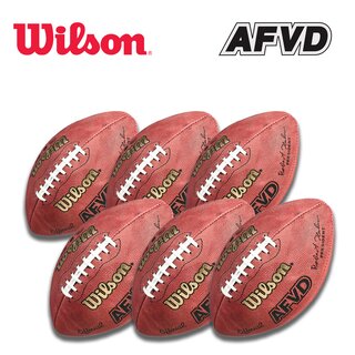 Sonderangebot 6er Pack Wilson Football AFVD Game Ball F-1000, Official Size