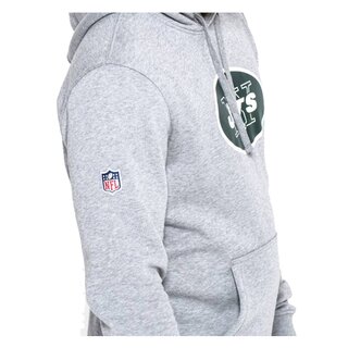 New Era NFL Team Logo Hoodie New York Jets grau - Gr. M