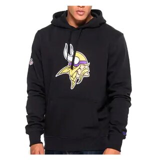 New Era NFL Team Logo Hoodie Minnesota Vikings schwarz - Gr. L