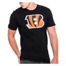 New Era NFL Team Logo T-Shirt Cincinnati Bengals schwarz
