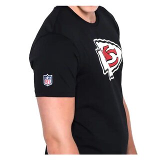 New Era NFL Team Logo T-Shirt Kansas City Chiefs schwarz - Gr. S