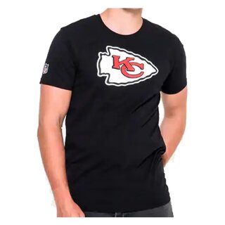 New Era NFL Team Logo T-Shirt Kansas City Chiefs schwarz - Gr. 2XL