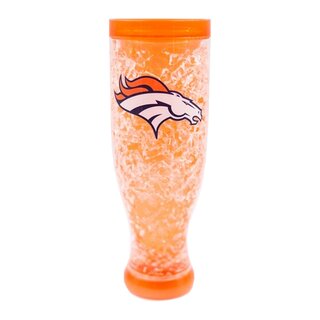 NFL Denver Broncos Color Freezer Pilsner beer glass