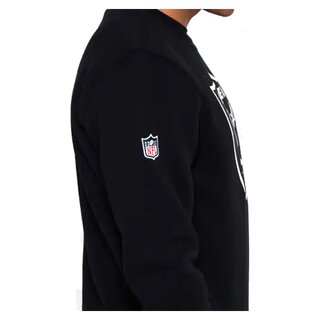 New Era NFL Team Logo Crew Sweatshirt Las Vegas Raiders schwarz