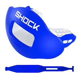 Shock Doctor Max AirFlow 2.0 Color matt mouthpiece with removable strap