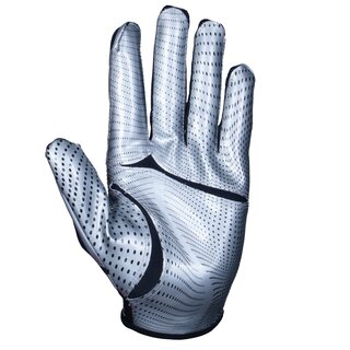 Wilson NFL Stretch Fit American Football Receiver Handschuhe - silber