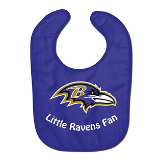 NFL Baltimore Ravens Team Color All Pro Little Fan Baby Bibs