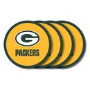 NFL Green Bay Packers Vinyl Coaster 4-er Pack