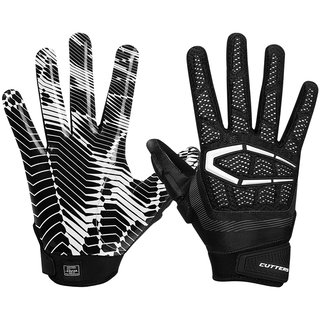 Cutters S652 Gamer 3.0 leicht gepolsterte Football Handschuhe (Multiposition) - schwarz Gr. S