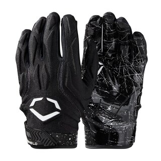 Evoshield Evo Stunt, American Football lightly padded receiver gloves design 2020 - black Size S