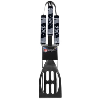 NFL set of 2 Las Vegas Raiders barbecue cutlery