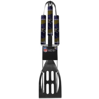 NFL set of 2 Baltimore Ravens barbecue cutlery 