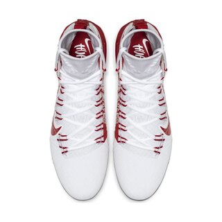 Nike Alpha Huarache 7 Elite American Football Cleats white/red 44 EU