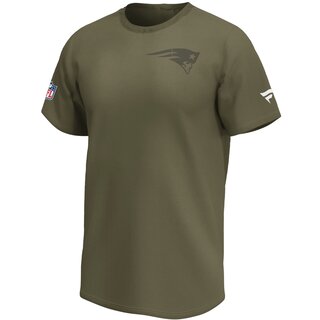 Fanatics NFL New England Patriots Logo T-Shirt - khaki size M
