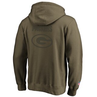 Fanatics NFL Green Bay Packers Logo Hoodie -khaki size M