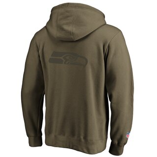 Fanatics NFL Seattle Seahawks Logo Hoodie -khaki size M