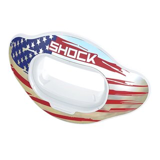 Shock Doctor Change Shield for Interchange Lip Guard - Chrome Flag