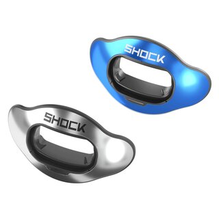 Shock Doctor Change Shield for Interchange Lip Guard (2 pack) silver chrome/ blue chrome