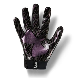 Under Armour Spotlight Design 2021 American Football Receiver Handschuhe - schwarz/silber Gr.S