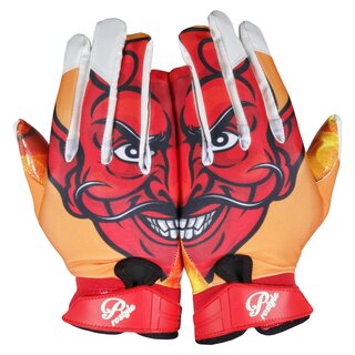 Prostyle Devil American Football Receiver Gloves, Youth and Adult -