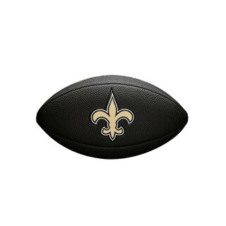 Wilson NFL New Orleans Saints Logo Mini Football - black