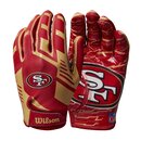 Wilson NFL Stretch Fit Receiver Handschuhe Team San...
