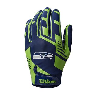 Wilson NFL Stretch Fit Youth Receiver Handschuhe Team Seattle Seahawks