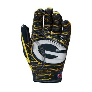 Wilson NFL Stretch Fit Youth Receiver Handschuhe Team Green Bay Packers