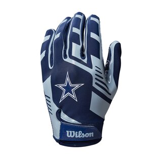 Wilson NFL Stretch Fit Youth Receiver Handschuhe Team Dallas Cowboys