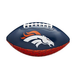 Wilson NFL Peewee Football Team Logo Denver Broncos