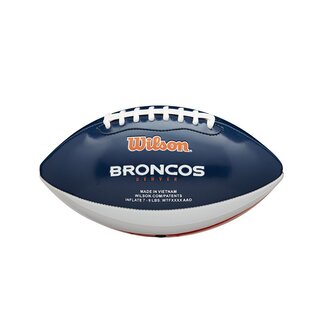 Wilson NFL Peewee Football Team Logo Denver Broncos